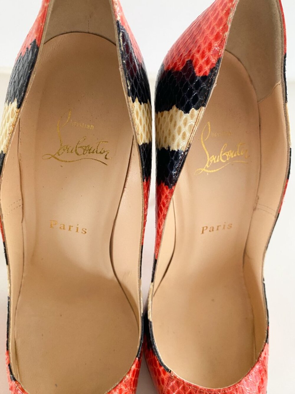 Christian Louboutin Snakeskin So Kate 120 Pumps Heels 38 - Picture 9 of 12